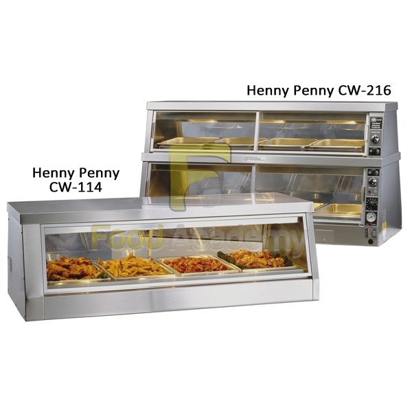 Двухъярусная настольная тепловая витрина с увлажнением Henny Penny CW-216